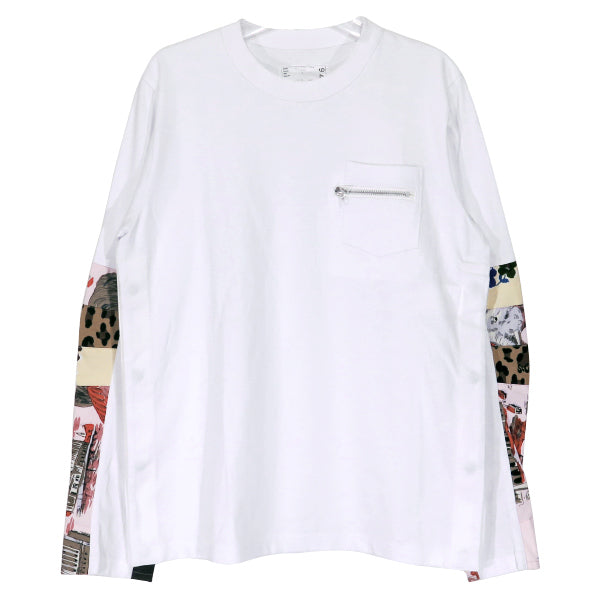 sacai サカイ 21SS ARCHIVE PRINT MIX LONG SLEEVE T-SHIRT 21-02476M