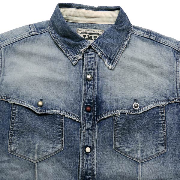 TMT ティーエムティー HQ SELVAGE WESTERN DENIM SHIRTS TSH-F1804