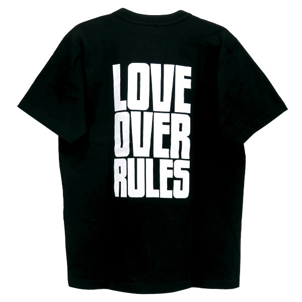 sacai サカイ　LOVE OVER RULES プリント　Tシャツ