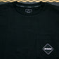 F.C.Real Bristol エフシーレアルブリストル 22SS VERTICAL LOGO POCKET TEE FCRB-220065 バーティカル ロゴ ポケット Tシャツ ブラック 黒 F.C.R.B.