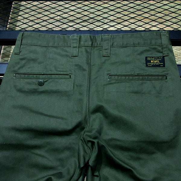 WTAPS ダブルタップス 17SS KHAKI TIGHT/TROUSERS.COTTON.CHINO 171LTDT-PTM02 カーキ タイト トラウザーズ コットン チノ オリーブドラブ パンツ ボトムス