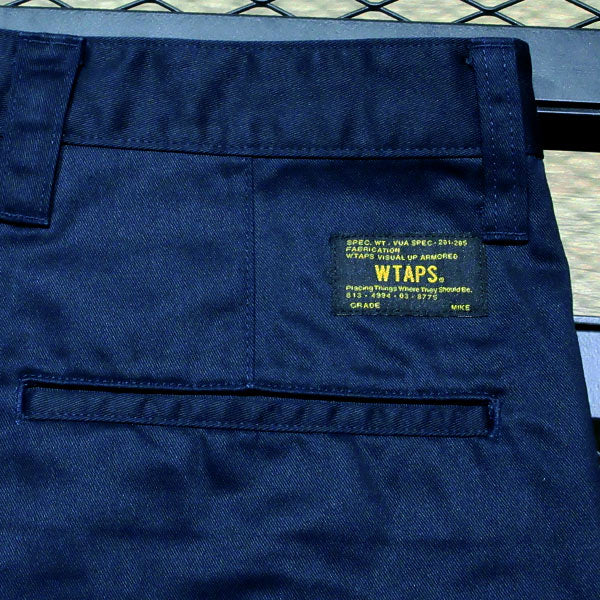 WTAPS ダブルタップス 17SS KHAKI TIGHT/TROUSERS.COTTON.CHINO 171LTDT-PTM02 カーキ タイト トラウザーズ コットン チノ ネイビー パンツ ボトムス