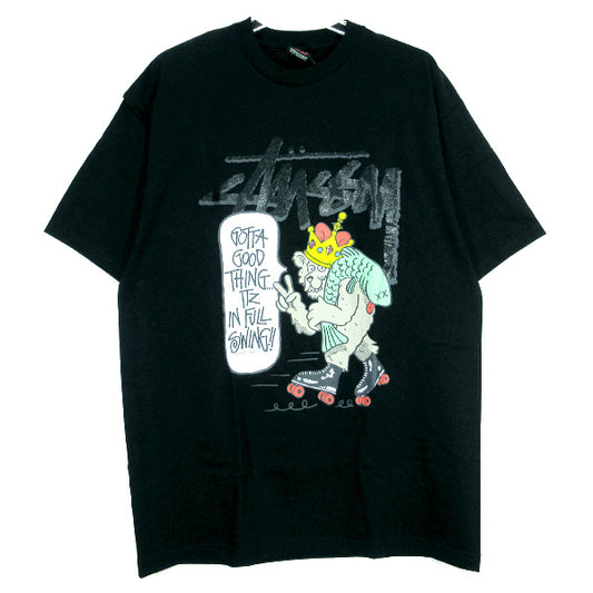 STUSSY ステューシー SAPPORO 10TH ANNIVERSARY TEE 札幌チャプト 10周年記念 Tシャツ ブラック ショートスリーブ 半袖 カットソー