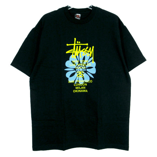 STUSSY ステューシー OKINAWA LTD. EDT. TEE 沖縄チャプト リミテッド エディション Tシャツ ブラック ショートスリーブ 半袖 カットソー