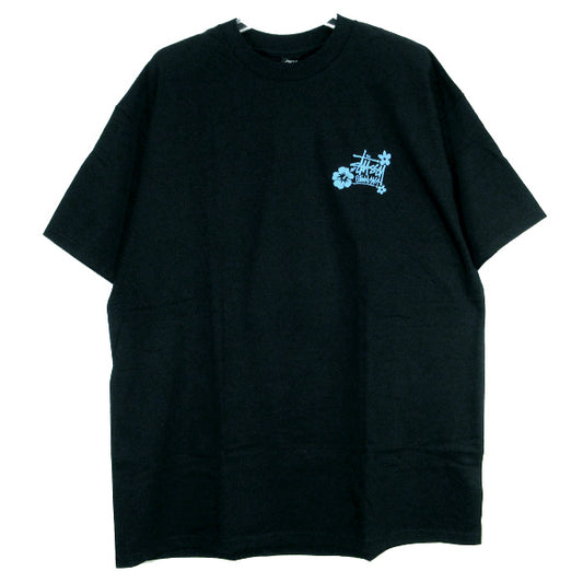 STUSSY ステューシー OKINAWA STOCK TEE 沖縄 ストック Tシャツ ブラック ショートスリーブ 半袖 カットソー