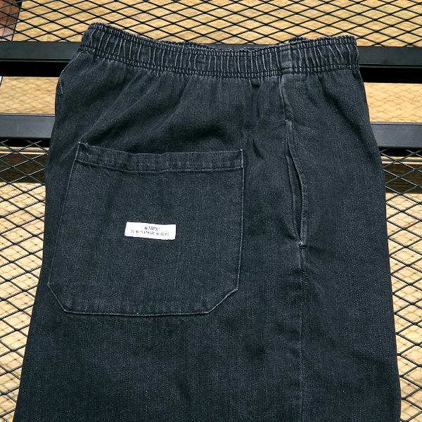 WTAPS ダブルタップス 21AW SEAGULL 02/TROUSERS/COTTON.DENIM 212WVDT-PTM07 シーガル トラウザーズ コットン デニム パンツ ブラック