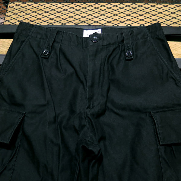 WTAPS ダブルタップス 19SS JUNGLE ENGLAND SHORTS 01/SHORTS.COTTON.SATIN 191WVDT-PTM03 ジャングル イングランド ショーツ ブラック ハーフパンツ