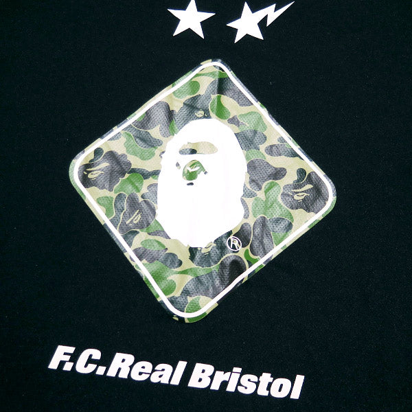 F.C.Real Bristol エフシーレアルブリストル x A BATHING APE ア ベイシング エイプ 19SS BAPE x F.C.R.B. L/S EMBLEM TEE FCRB-190108 エンブレム ロンT