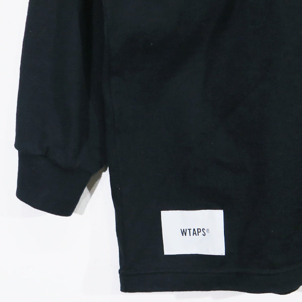 WTAPS ダブルタップス 22AW WTUBE/LS/COTTON 222ATDT-CSM11 ポケット ロングスリーブ Tシャツ ブラック ロンT