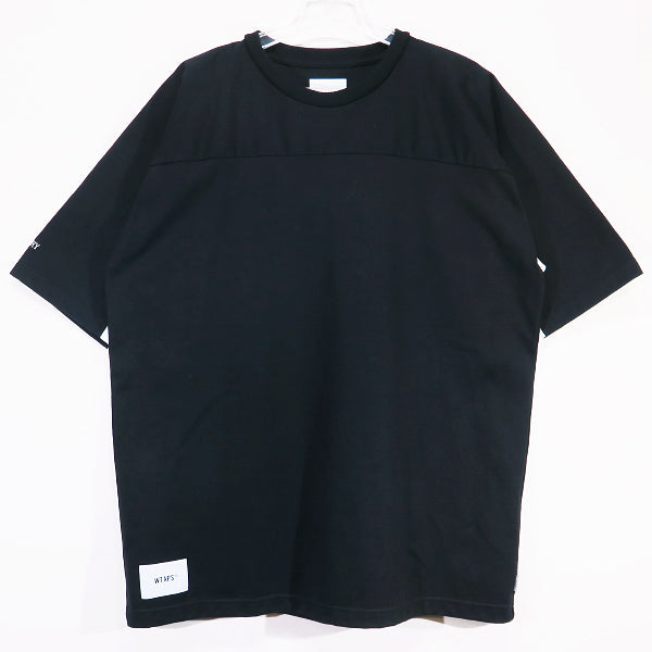 WTAPS ダブルタップス 23SS QB/SS/CTPL.WUT 231ATDT-CSM31 ショートスリーブ フットボール Tシャツ WTAPS URBAN TERRITORY ブラック 半袖