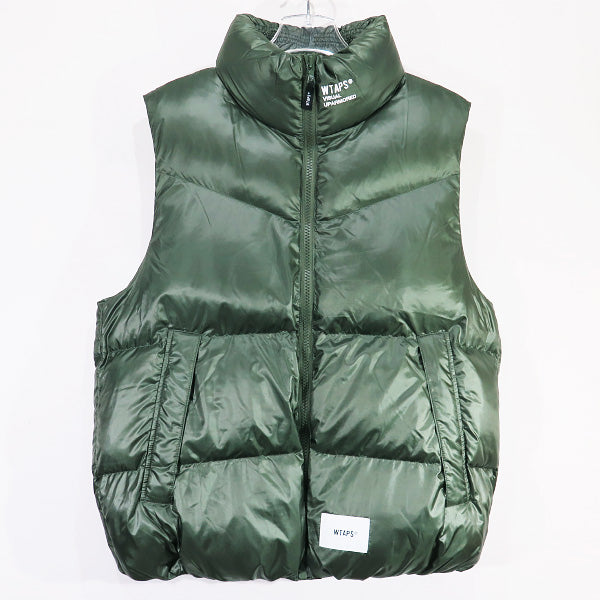 WTAPS ダブルタップス 22AW BIVOUAC/VEST/POLY.TAFFETA.FORTLESS 222BRDT-JKM01 ビバーク ダウン ベスト オリーブドラブ トップス