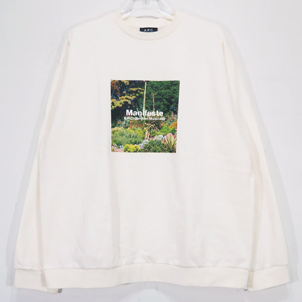 A.P.C. アーペーセー Manifeste CREWNECK SWEAT クルーネック スウェット 24236-1-97962 アイボリー トップス トレーナー