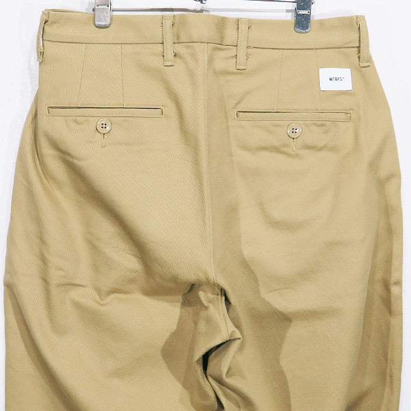 WTAPS ダブルタップス 22SS UNION/TROUSERS/COTTON.TWILL 221BRDT-PTM04 ユニオン トラウザーズ コットン ツイル ベージュ パンツ ボトムス