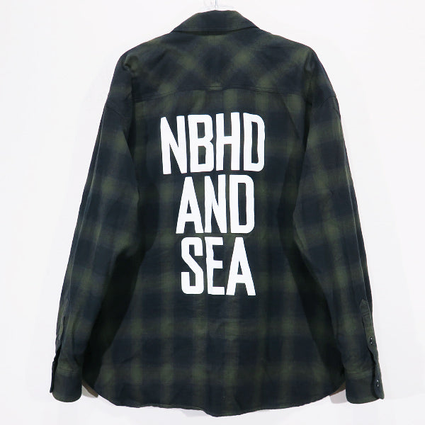 NH X WIND AND SEA . OMBRE CHECK SHIRT LS