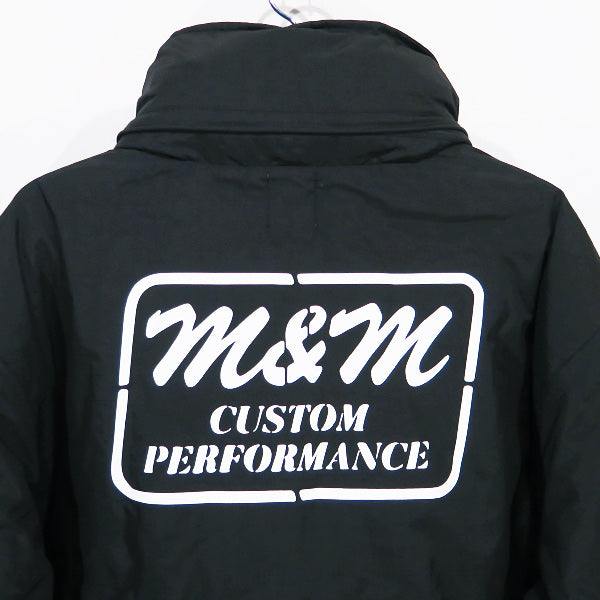 M&M エムアンドエム WARM SHELL STAND HOODED JACKET ウォーム シェル スタンド フーデッド ジャケット ブラック アウター