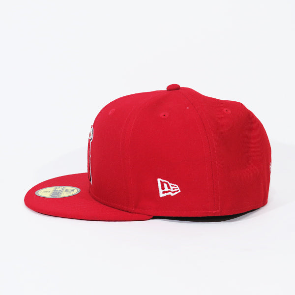 WIND AND SEA ウィンダンシー x NEW ERA ニューエラ x MLB メジャーリーグベースボール WDS LOS ANGELES ANGELS (S_E_A) 59FIFTY CAP キャップ 帽子 レッド