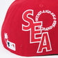 WIND AND SEA ウィンダンシー x NEW ERA ニューエラ x MLB メジャーリーグベースボール WDS LOS ANGELES ANGELS (S_E_A) 59FIFTY CAP キャップ 帽子 レッド