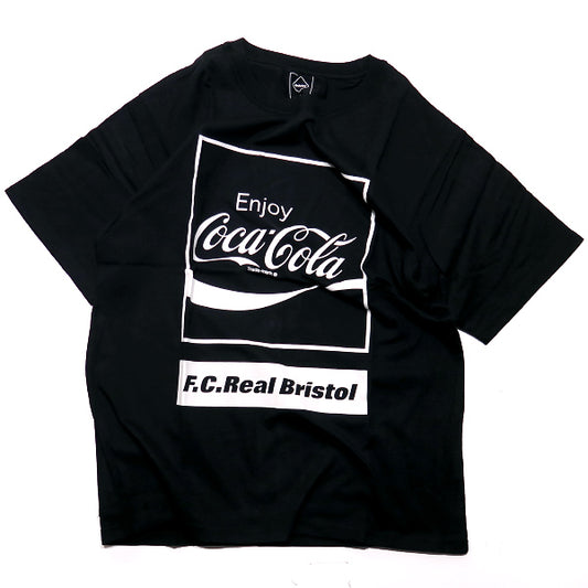 F.C.Real Bristol エフシーレアルブリストル 20SS COCA-COLA BOX LOGO TEE FCRB-200022 コカ コーラ ボックス ロゴ Tシャツ ブラック F.C.R.B.