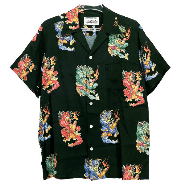 WACKO MARIA ワコマリア x TIM LEHI ティム リーハイ 19S S/S HAWAIIAN SHIRT(TYPE-3) ハワイアン シャツ グリーン 半袖 アロハシャツ