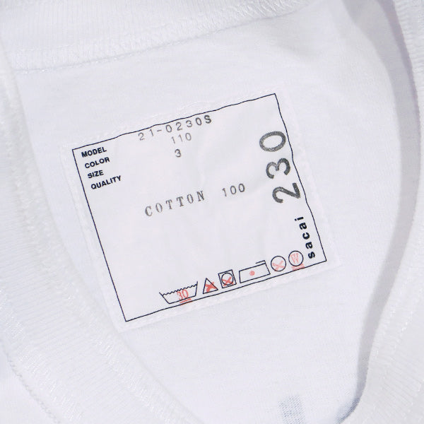 sacai サカイ Francois K. T-Shirt 21-0230S フランソワ・K World of