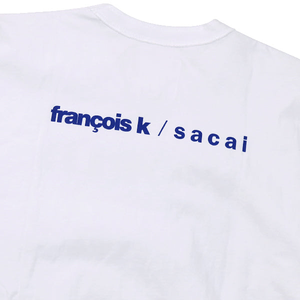 68センチ身幅Sacai サカイ Francois K World of Echoes フランソワ ワールド オブ エコーズ半袖Tシャツ 21-0230S ブラック