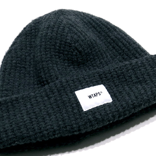 WTAPS ダブルタップス ニットキャップ 20AW BEANIE 01/BEANIE/WOOL 202MADT-HT02 ビーニー ウール ニット帽 帽子 チャコール