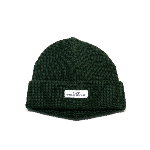 WTAPS ダブルタップス ニットキャップ 20AW BEANIE/WOAC 202MADT-HT01 ビーニー ニット帽 帽子 オリーブドラブ