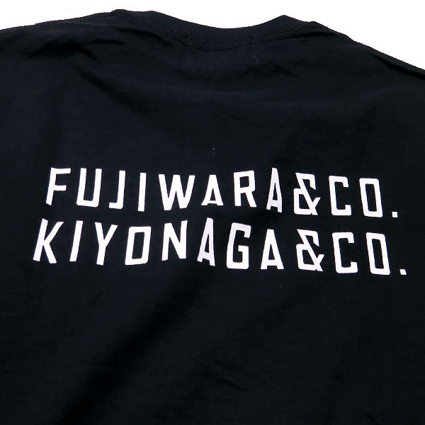 KIYONAGA&CO キヨナガアンドコー x FUJIWARA&CO. フジワラアンドコー 21SS FUJIWARA&CO. BACK DOUBLE LOGO TEE K-210009 半袖 Tシャツ