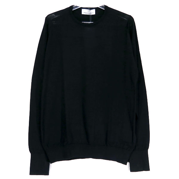 uniform experiment ユニフォームエクスペリメント 20AW JOHN SMEDLEY COTTON CREWNECK KNIT UE-202107 ジョン スメドレー クルーネック ニット ブラック