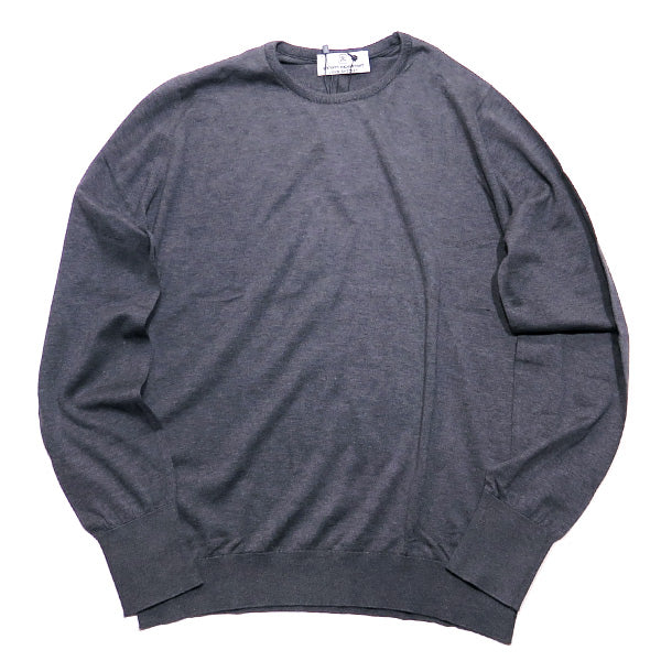 uniform experiment ユニフォームエクスペリメント 20AW JOHN SMEDLEY COTTON CREWNECK KNIT UE-202107 ジョン スメドレー クルーネック ニット グレー