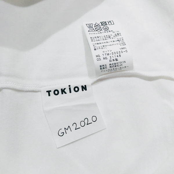 TOKION トキオン x GEOFF MCFETRIDGE ジェフ マクフェトリッジ OBSERVE TEE TTM-20020-C オブザーブ Tシャツ ホワイト 半袖 ショートスリーブ