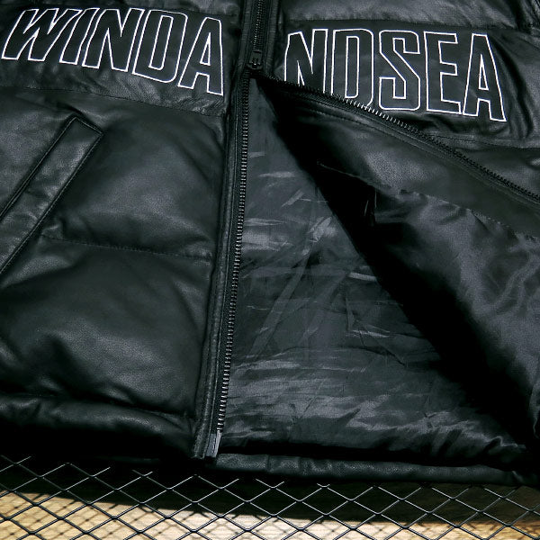 WIND AND SEA ウィンダンシー 22AW RAM LEATHER DOWN JACKET WDS-13TH