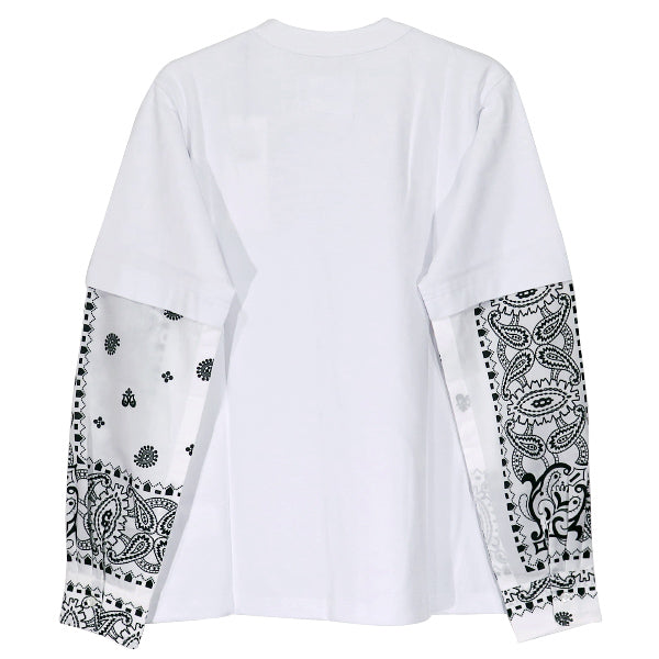 sacai サカイ 21SS ARCHIVE PRINT MIX LONG SLEEVE T-SHIRT 21-02477M