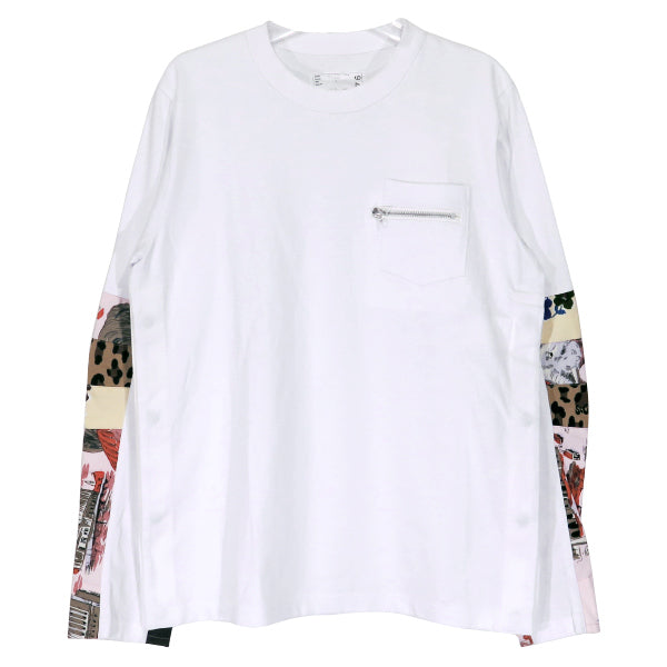 【限定SALE本物保証】Sacai Archive Print Mix T-Shirt 白 ２ Tシャツ Tシャツ(半袖/袖なし)