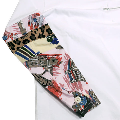 sacai サカイ 21SS ARCHIVE PRINT MIX LONG SLEEVE T-SHIRT 21-02476M