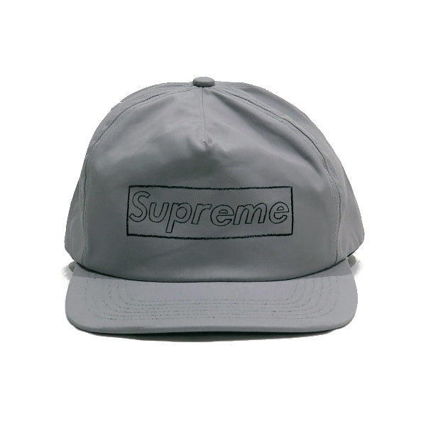 SUPREME シュプリーム 21SS KAWS CHALK LOGO 5 PANEL CAP カウズ チョーク ロゴ 5 パネル キャップ グレー 帽子