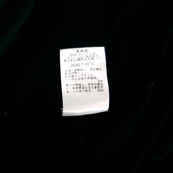 A.P.C. アーペーセー POCKET TEE 25082-1-92701 クルーネック ポケット Tシャツ ブラック ショートスリーブ 半袖 ポケT