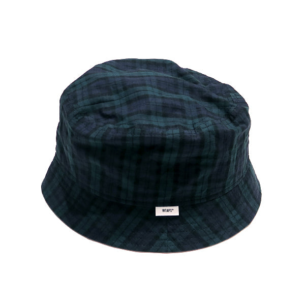 WTAPS ダブルタップス 22AW PORKEY 01/HAT/LICO.DUMP.TEXTILE.CRST 222HCDT-HT11 ポーキー ブラックウォッチ バケットハット グリーン チェック