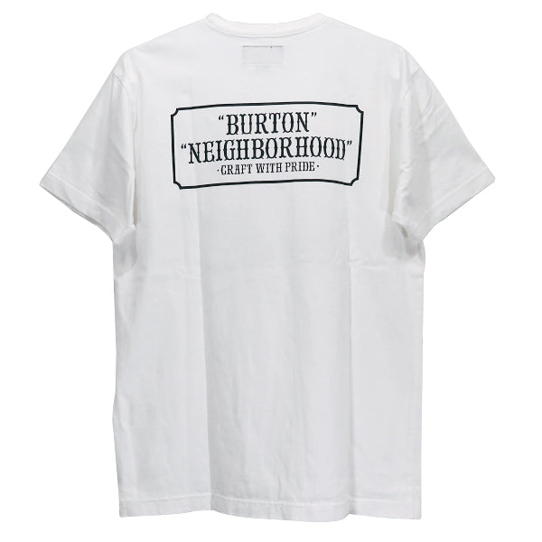 NEIGHBORHOOD ネイバーフッド x BURTON バートン 17AW NB.T-2/C-TEE.SS 172PCBNN-ST01S Tシャツ ホワイト 白 ショートスリーブ 半袖