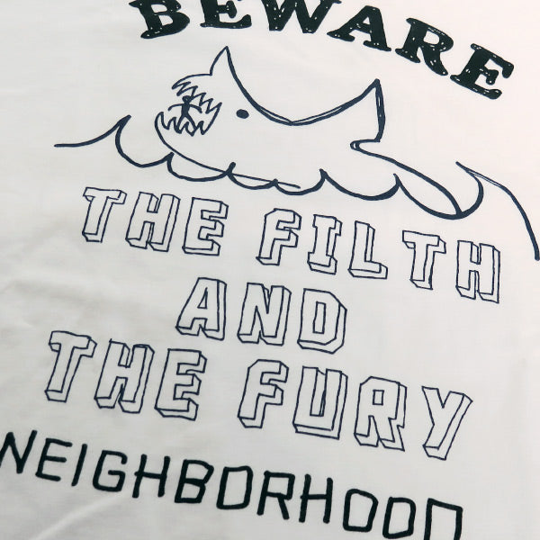 NEIGHBORHOOD ネイバーフッド 17SS BEWARE-2/C-TEE.SS 171PCNH-ST07 ビウェア Tシャツ ホワイト 白 ショートスリーブ 半袖