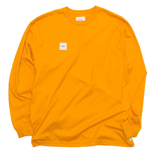 WTAPS ダブルタップス 21AW HOME BASE/LS/COPO 212ATDT-CSM19 ホームベース ロングスリーブ Tシャツ ロンT 長袖 イエロー