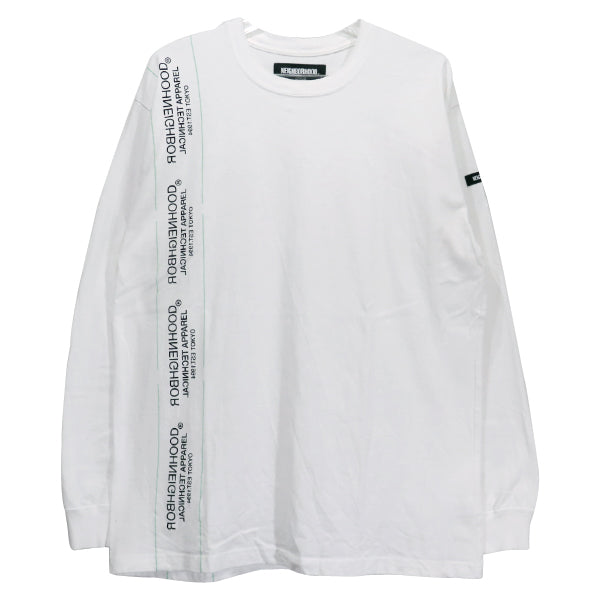 NEIGHBORHOOD ネイバーフッド 21AW SIGN/C-CREW.LS サイン ロングスリーブ Tシャツ ホワイト ロンT