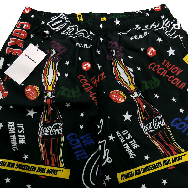 F.C.Real Bristol エフシーレアルブリストル 16AW Coca-Cola PRACTICE SHORTS FCRB-167110 コカ コーラ プラクティス ショーツ ブラック パンツ F.C.R.B.