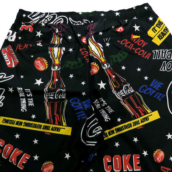 F.C.Real Bristol エフシーレアルブリストル 16AW Coca-Cola PRACTICE SHORTS FCRB-167110 コカ コーラ プラクティス ショーツ ブラック パンツ F.C.R.B.