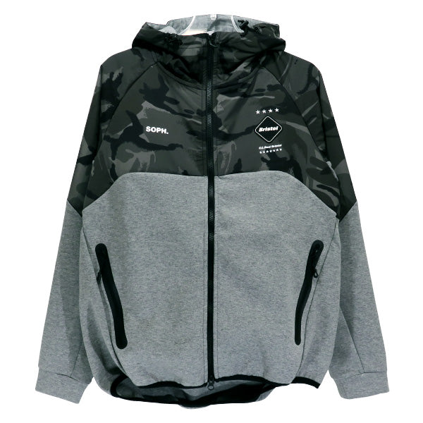 F.C.Real Bristol 22SS VENTILATION HOODIE FCRB-220041 エフシーレアルブリストル ベンチレーション フーディー グレー ブラックカモ パーカー F.C.R.B.