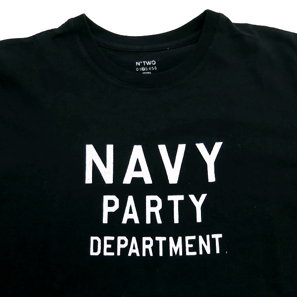 BEDWIN ベドウィン NAVY PARTY DEPARTMENT TEE ネイビー パーティー デパートメント Tシャツ ブラック クルーネック 半袖 ショートスリーブ