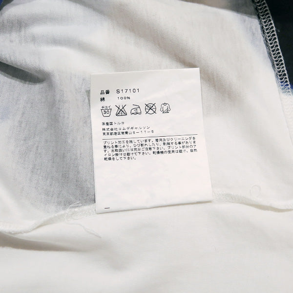 COMME des GARCONS SHIRT コムデギャルソン シャツ ドットプリントラグランスリーブカットソー S17101 七分袖 Tシャツ ホワイト カットソー