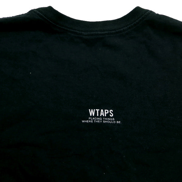WTAPS ダブルタップス BACK OFF TEE バック オフ ナイフ プリント ショートスリーブ Tシャツ 半袖 ブラック