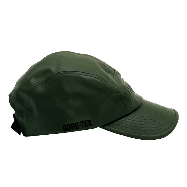 シュプリーム SUPREME 22SS GORE-TEX LEATHER CAMP CAP ゴアテックス レザー キャンプ キャップ オリーブ 帽子