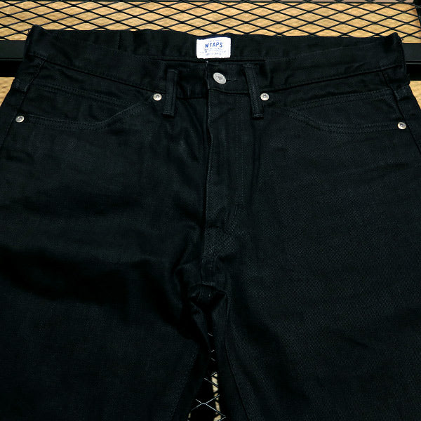 WTAPS ダブルタップス 12AW BLUES.VERY SKINNY/TROUSERS.COTTON.DENIM.RAW 122GWDT-PTM04 ブルース ベリー スキニー ロウ デニム パンツ ブラック